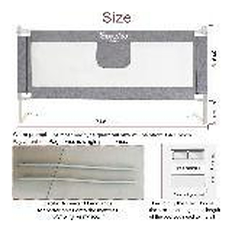 Extra long bedrails (any size bed) 75" x 30"