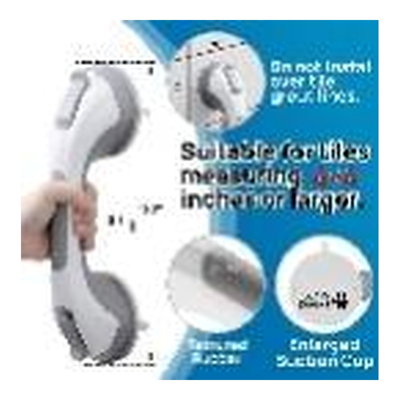 Suction grips for shower or bath - 2 pack, inventory view 2