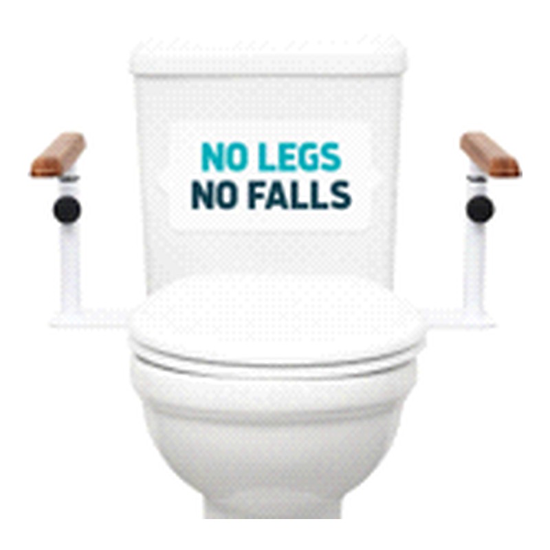 Lundberg toilet safety rails, grab arms