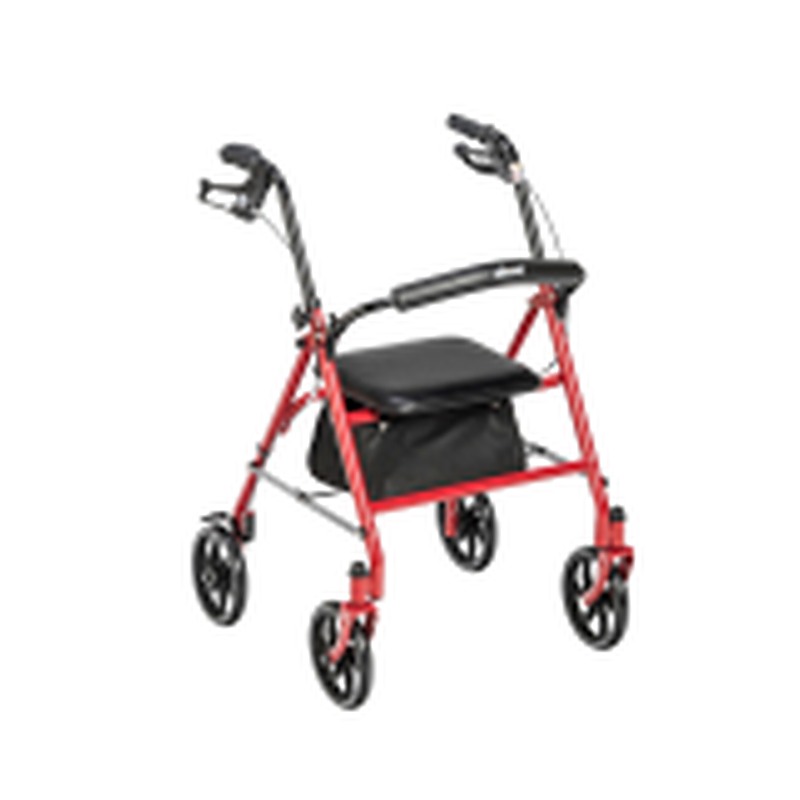 Drive medical walker with seat, Steel frame, Height adjustable