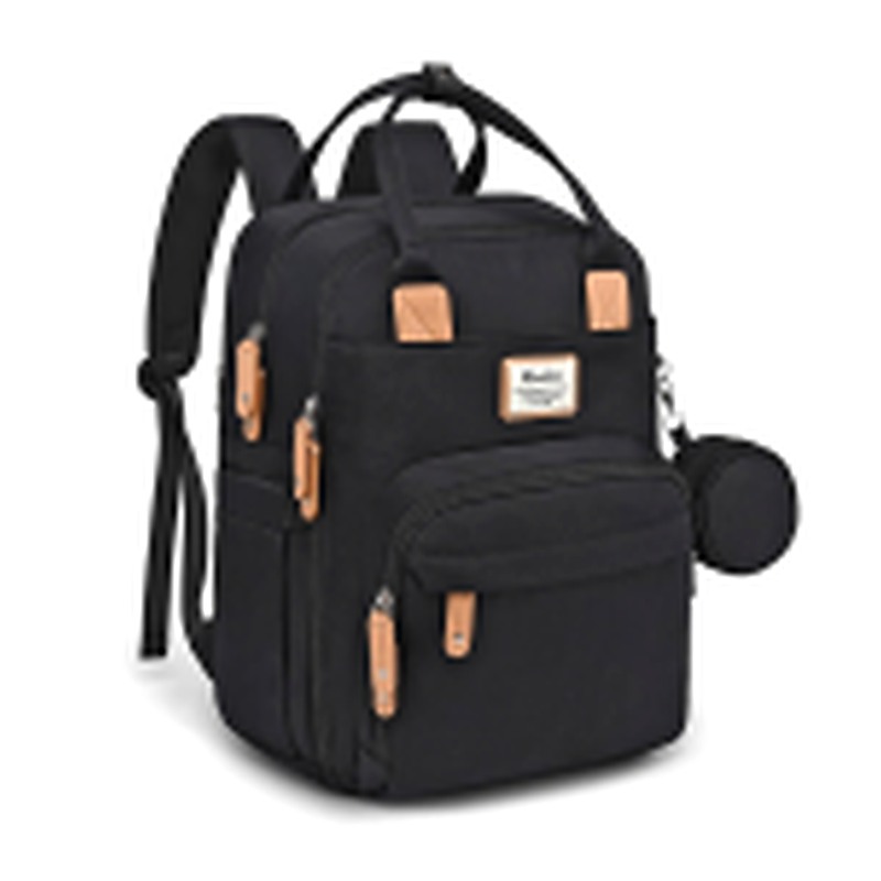 Diaper bag backpack, Large capacity, Waterproof, Insulated (Green, Black, Gray), inventory view 3